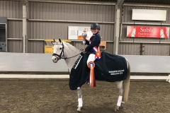 Limburgs kampioen indoor 2019: Sophie van Rooij met Willow Tree Garwyn in de  klasse C-B dressuur
