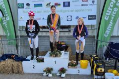 Nederlands kampioen Eventing: Liz  van Dijck met Ophelia Francis in de klasse DE B